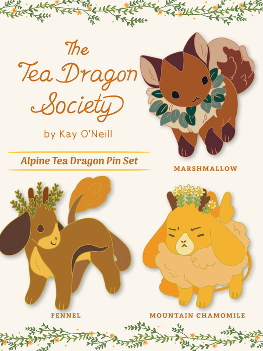 Tea Dragon Society: Alpine Tea Dragon Pin Set